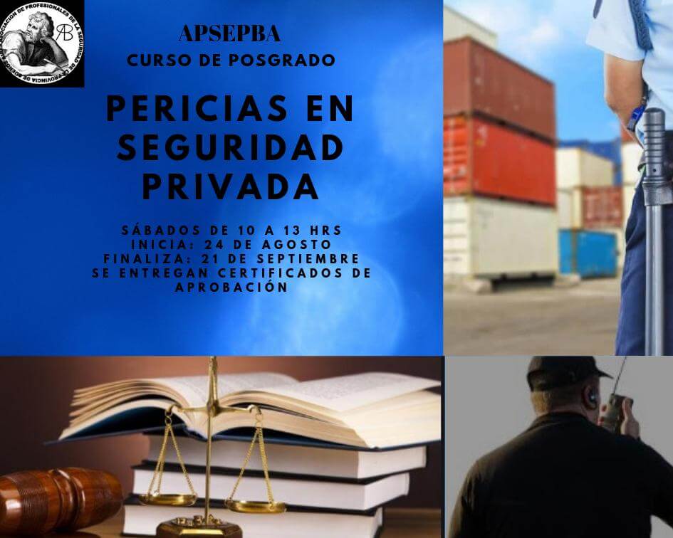 Curso de posgrado Pericias en Seguridad Privada